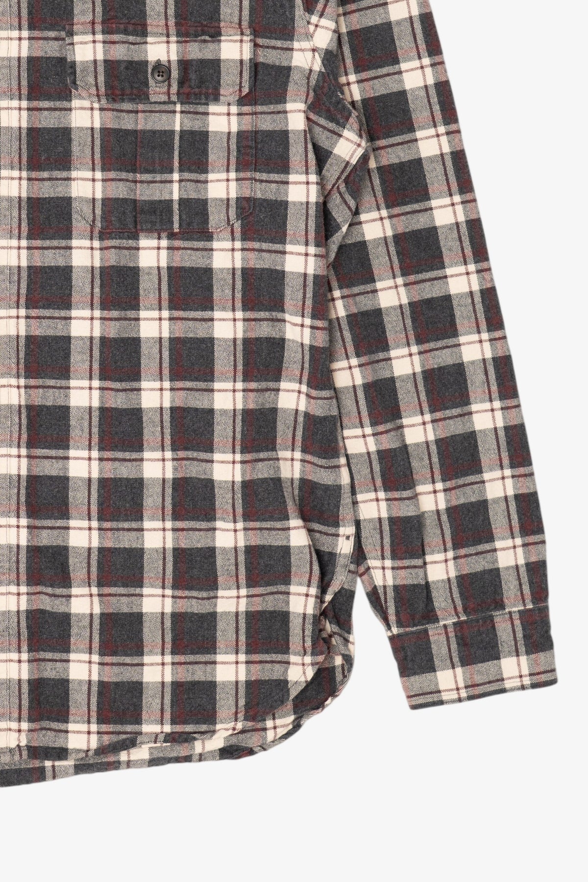 Vintage Charcoal Plaid J. Crew Button Up Shirt (1990s)