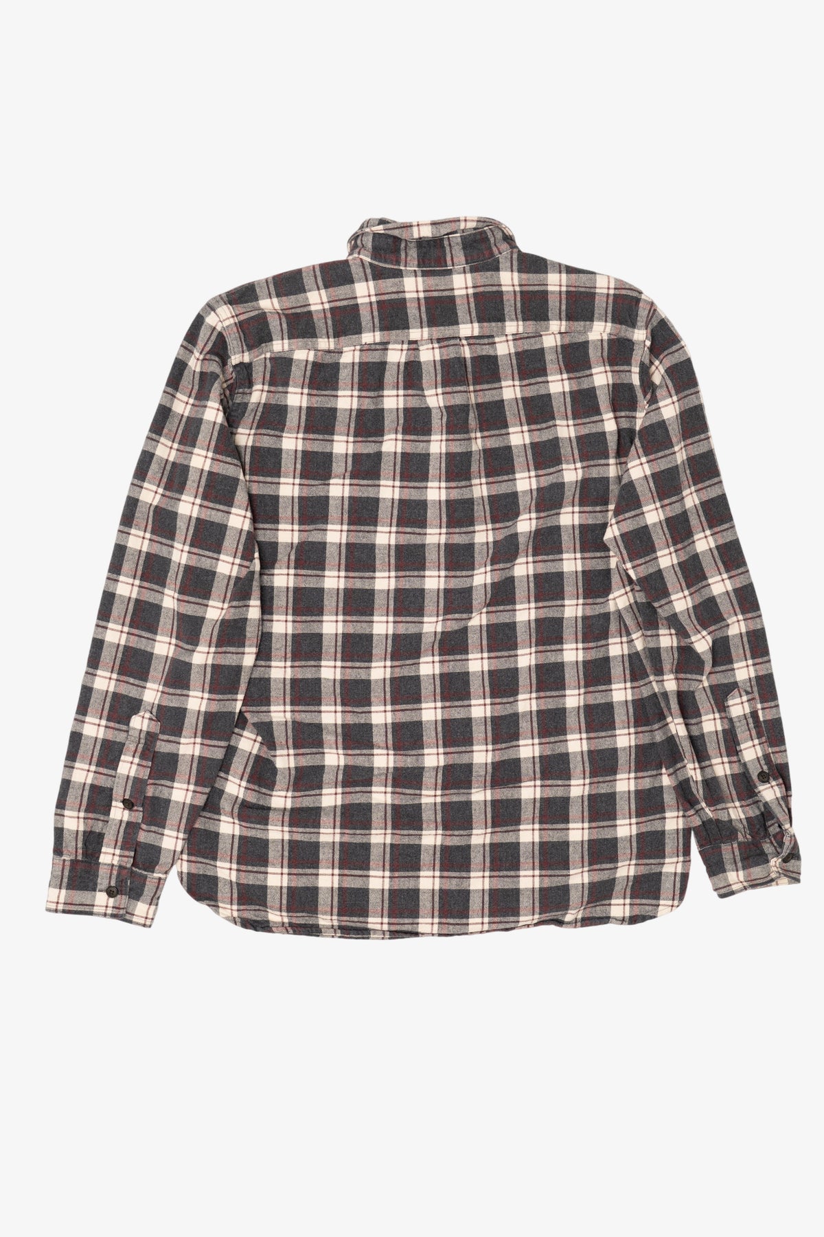 Vintage Charcoal Plaid J. Crew Button Up Shirt (1990s)