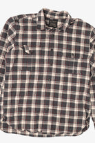 Vintage Charcoal Plaid J. Crew Button Up Shirt (1990s)