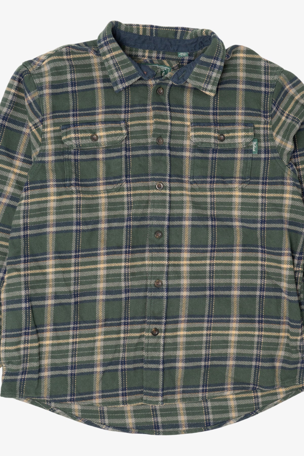 Vintage Green Woolrich Button Up Flannel Shirt (2000s)