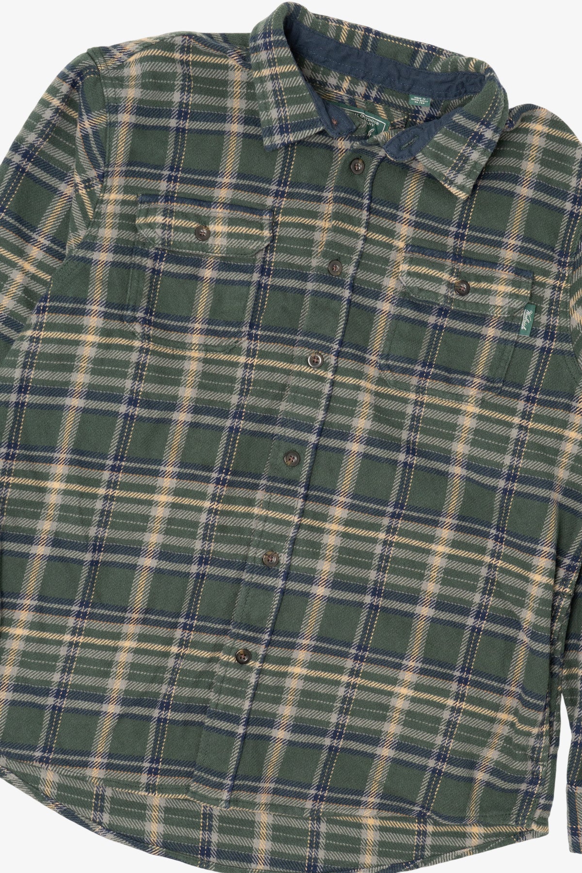 Vintage Green Woolrich Button Up Flannel Shirt (2000s)