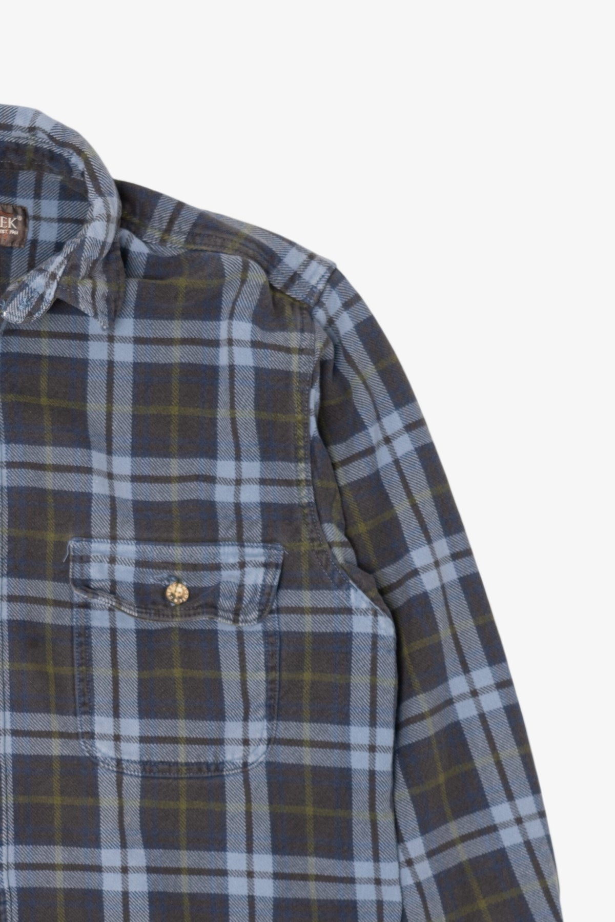 Vintage Navy Blue Moose Creek Button Up Shirt (1990s)