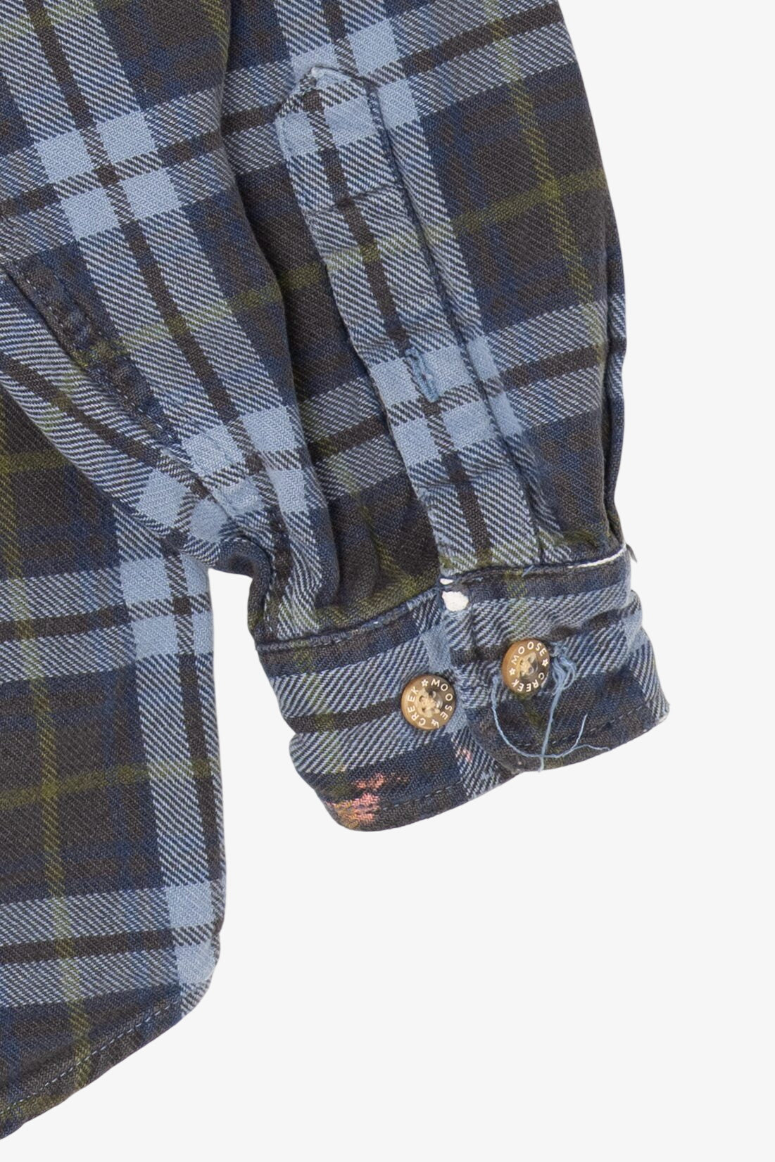 Vintage Navy Blue Moose Creek Button Up Shirt (1990s)