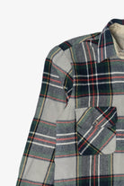 Vintage Gray Northwest Territory Button Up Flannel Shirt (1990s)
