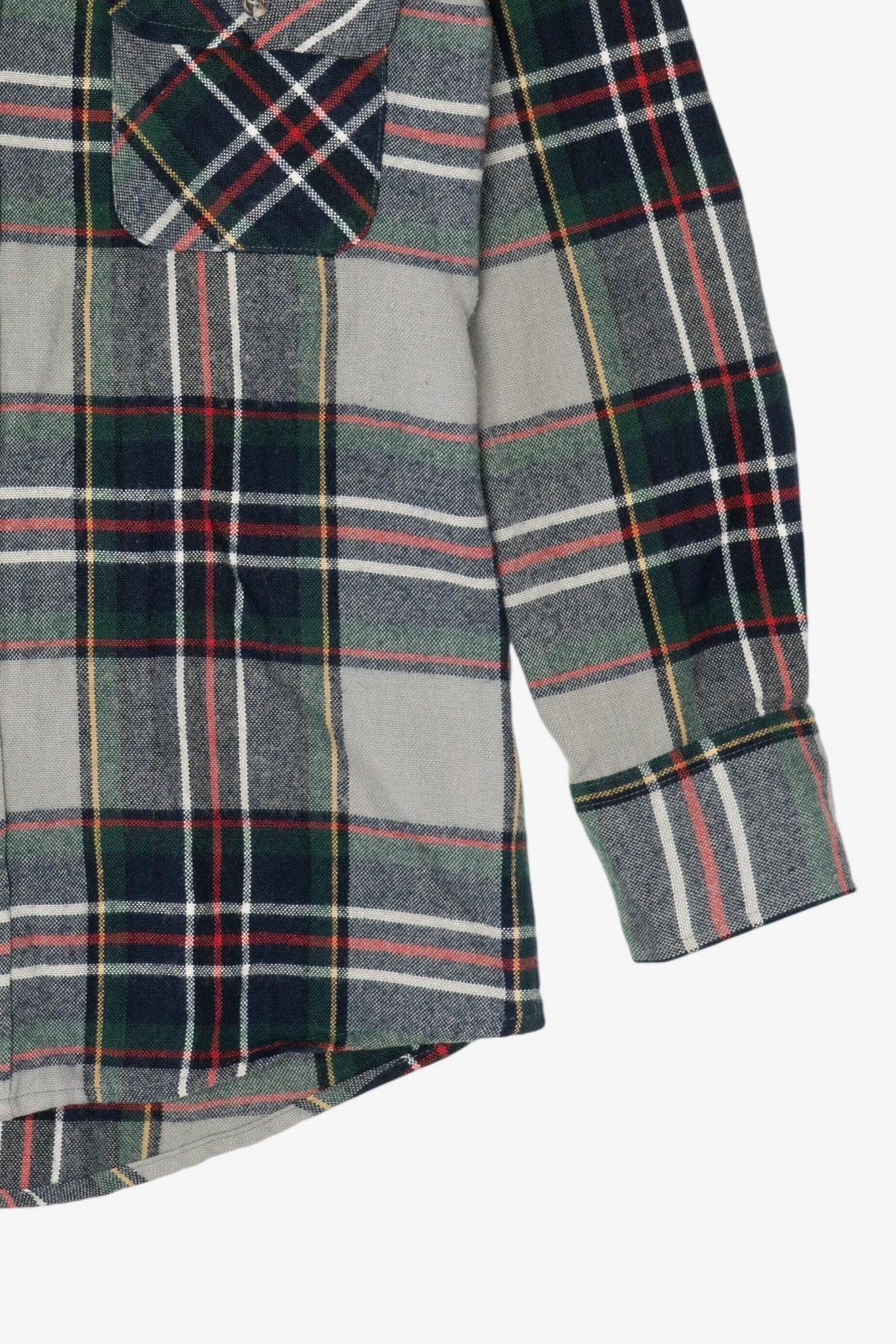 Vintage Gray Northwest Territory Button Up Flannel Shirt (1990s)