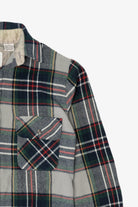 Vintage Gray Northwest Territory Button Up Flannel Shirt (1990s)