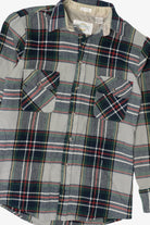 Vintage Gray Northwest Territory Button Up Flannel Shirt (1990s)