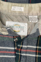 Vintage Gray Northwest Territory Button Up Flannel Shirt (1990s)