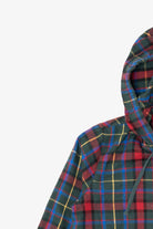 L.L. Bean Zip Up Plaid Hooded Flannel Shirt (2010s)
