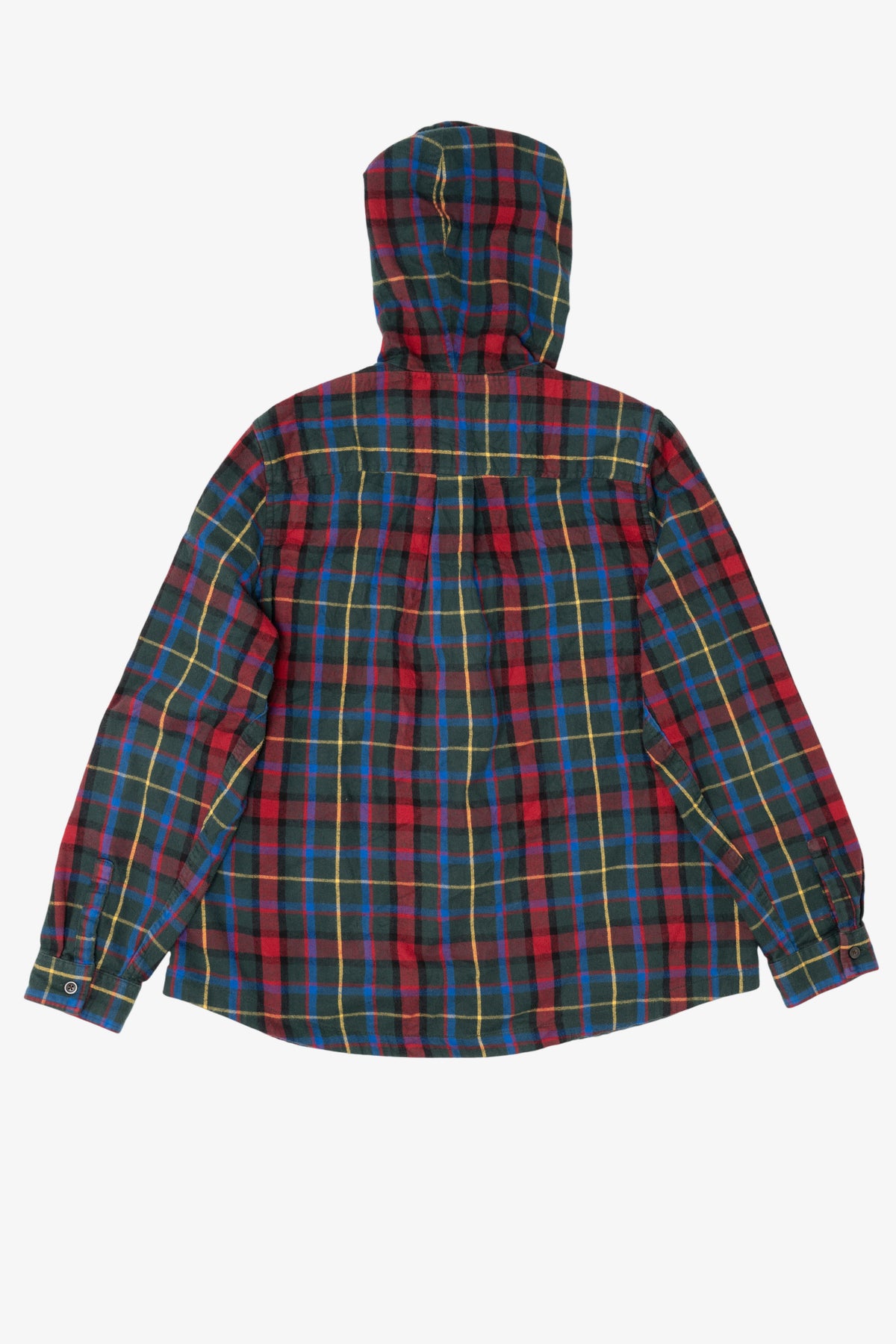 L.L. Bean Zip Up Plaid Hooded Flannel Shirt (2010s)