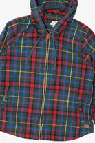 L.L. Bean Zip Up Plaid Hooded Flannel Shirt (2010s)