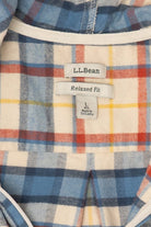 L.L. Bean Plaid Hooded Full Zip Flannel Shirt (2010s)