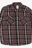 Black And Red Plaid Dickies Button Up Shirt (2010s)