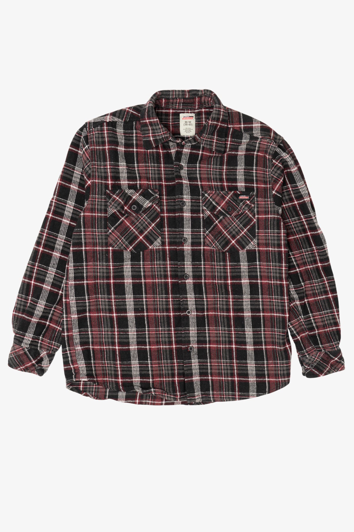 Black And Red Plaid Dickies Button Up Shirt (2010s)