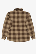 Brown Plaid Wrangler Button Up Flannel Shirt (2010s)