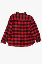 Vintage Red Plaid Chaps Half Zip Flannel Shirt (2000s)