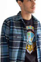 Blue L.L. Bean Vintage Flannel 2547