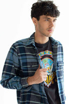 Blue L.L. Bean Vintage Flannel 2547