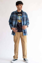 Blue L.L. Bean Vintage Flannel 2547