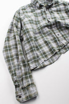 Cropped Eddie Bauer Flannel Shirt (2000s)