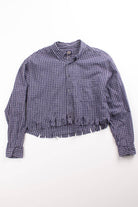 Dockers Cropped Flannel Shirt