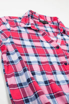 Vintage Tie Front Flannel Shirt 3472