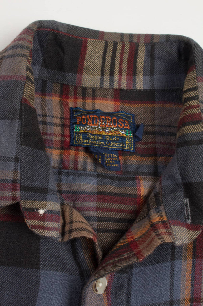 Vintage Ponderosa Flannel Shirt 3555