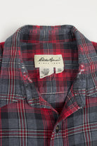 Distressed Eddie Bauer Flannel Shirt 3579