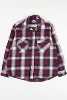 Vintage Plum Thick Flannel Shirt 3580