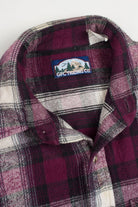 Vintage Plum Thick Flannel Shirt 3580