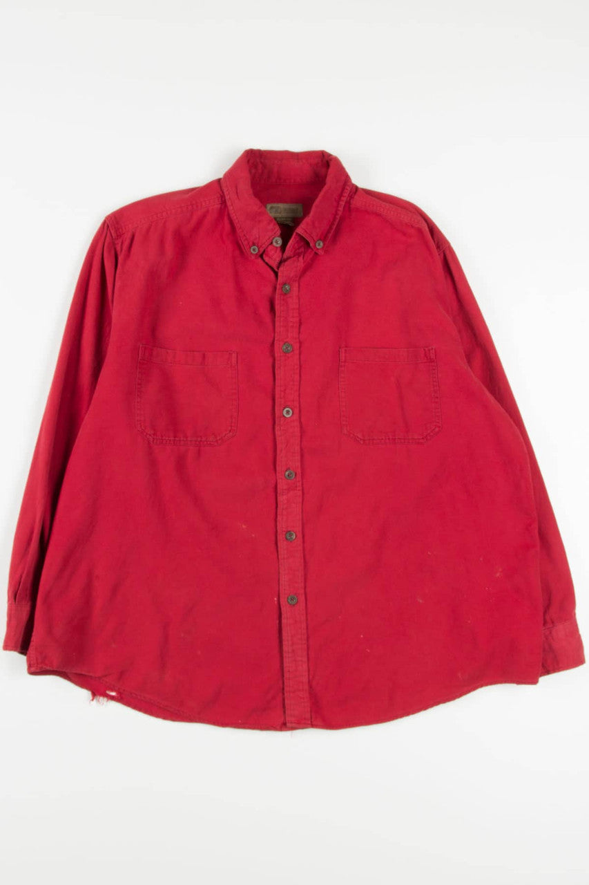 Vintage Red Flannel Shirt 3590