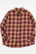 Pumpkin Spice St. John's Bay Flannel Shirt (2000s)