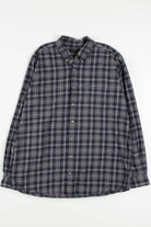 Blue Plaid Eddie Bauer Flannel Shirt (2000s)