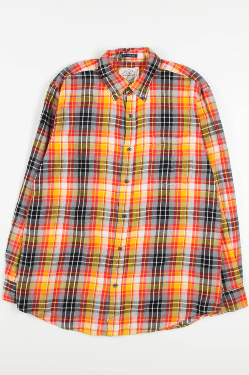 Fall Colors St. John's Bay Flannel Shirt (2000s)
