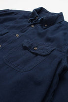 Navy Faded Glory Flannel Shirt (2000s)