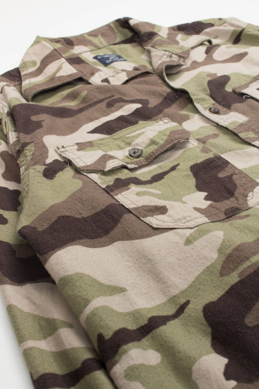 Camouflage Faded Glory Flannel Shirt (2000s) 1