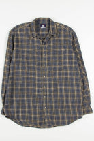Blue & Olive Faded Glory Flannel Shirt 3701