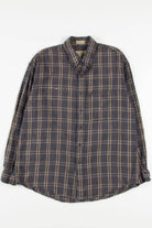 Houndstooth Plaid Van Heusen Flannel Shirt 3703