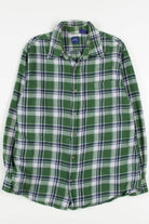 Green Basic Editions Flannel Shirt 3707