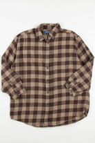 Brown Croft & Barrow Flannel Shirt 3714