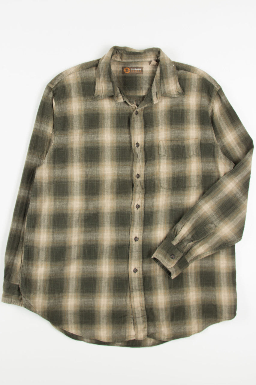 Green G.H. Bass Flannel Shirt 3717