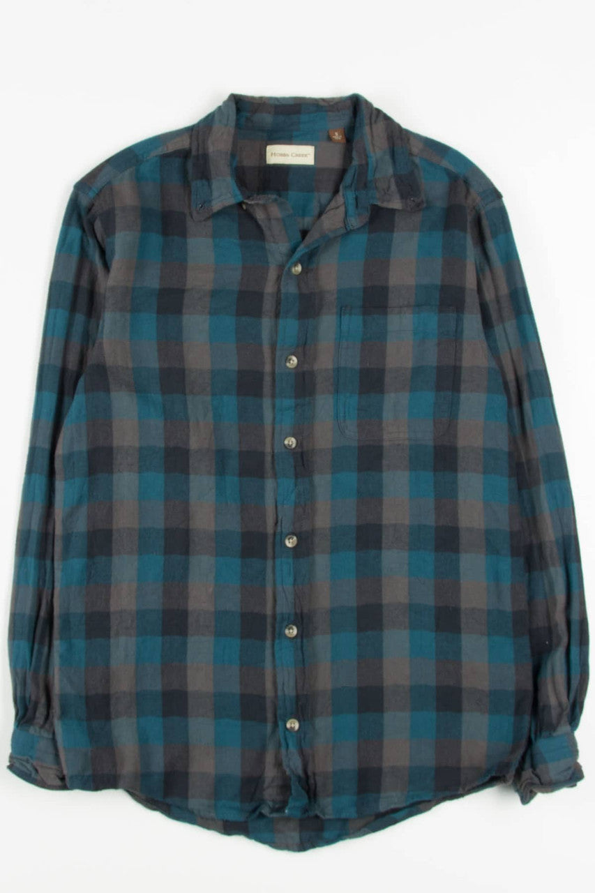 Teal Hobbs Creek Flannel Shirt 3723