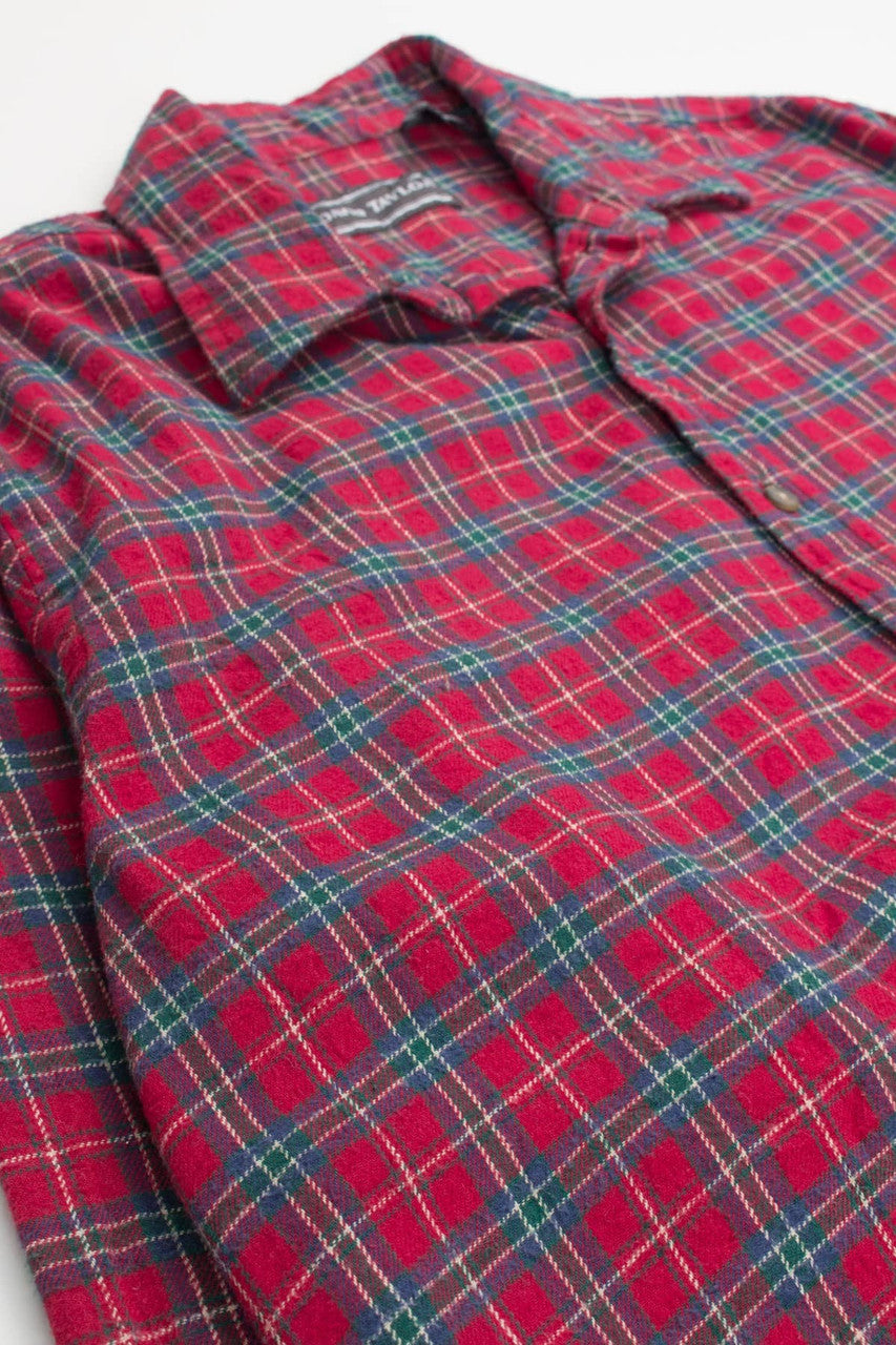 Red David Taylor Flannel Shirt 3726