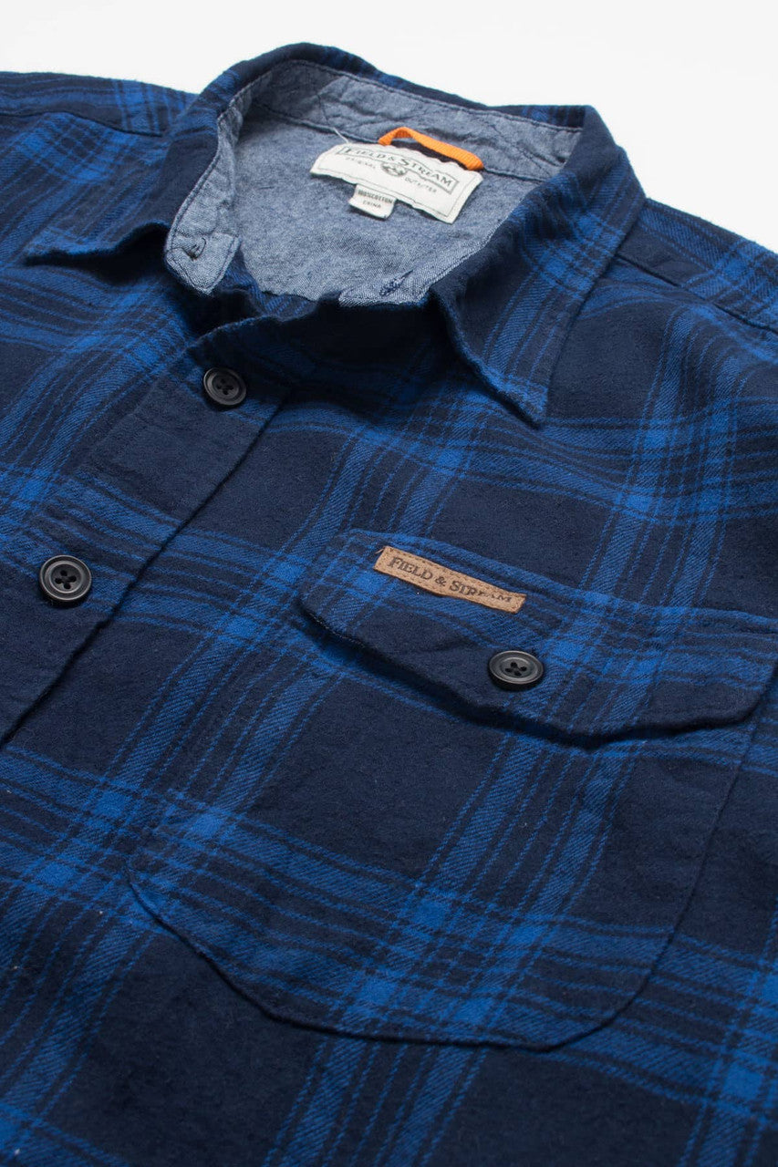 Blue Field & Stream Flannel Shirt 3733