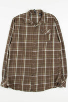 Brown Ocean Current Flannel Shirt 3735
