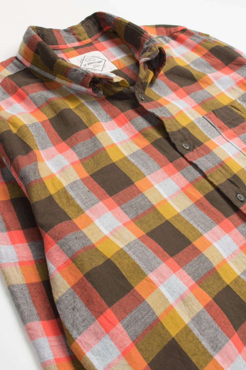 Fall Colors St. John's Bay Flannel Shirt 3747
