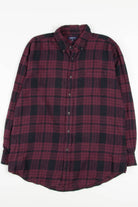 Burgundy Croft & Barrow Flannel Shirt 3748