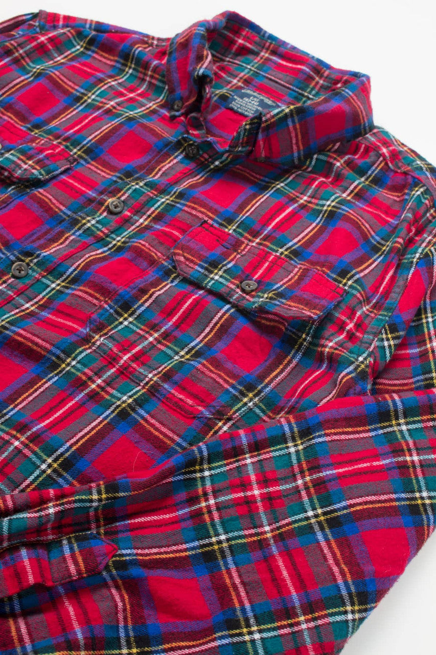 Classic Red Faded Glory Flannel Shirt 3751