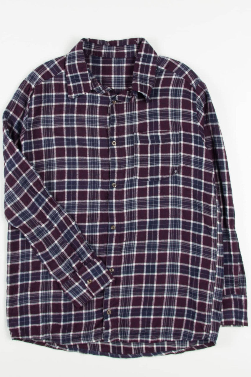Vintage Plum Flannel Shirt 3761