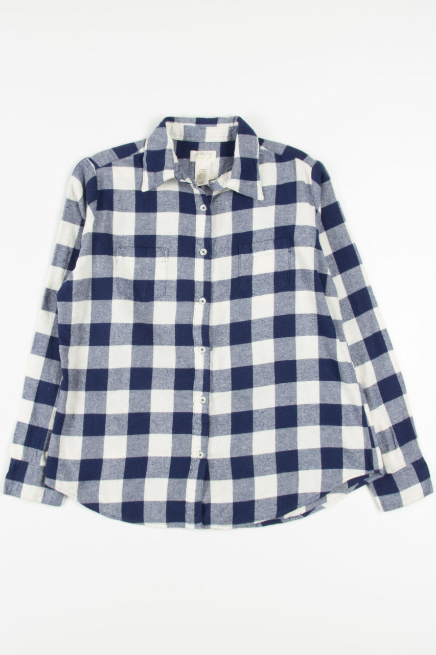Blue Buffalo Plaid Wrangler Flannel Shirt 3766